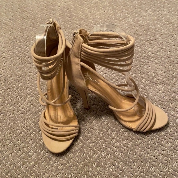 Glister Nera nude strappy heel‎ sandal - Picture 1 of 8